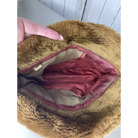 Vintage United Hatters Cap & Millinery Mens Brown Faux Fur Winter Hat Medium - Picture 3 of 8
